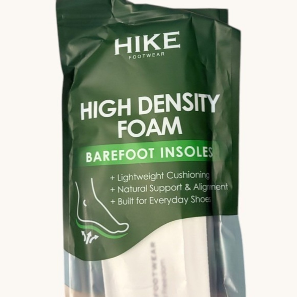 Hike Footwear High Density Foam Barefoot Insoles White Size 42 Trim to Fit NEW